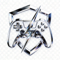 电竞牛网站大logo，蓝色小牛头戴电竞耳机，面带自信微笑，代表有点牛更有看点的电竞精神